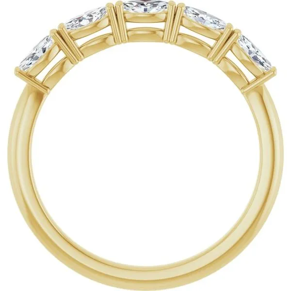 Five-Stone Anniversary Band Image 2 L & L jewelers Scarborough, ME