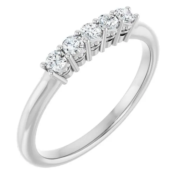 Five-Stone Anniversary Band L & L jewelers Scarborough, ME