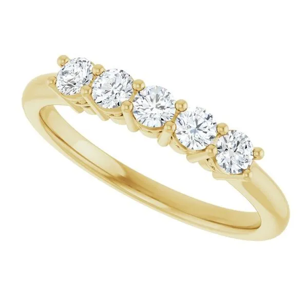 Five-Stone Anniversary Band Image 5 L & L jewelers Scarborough, ME