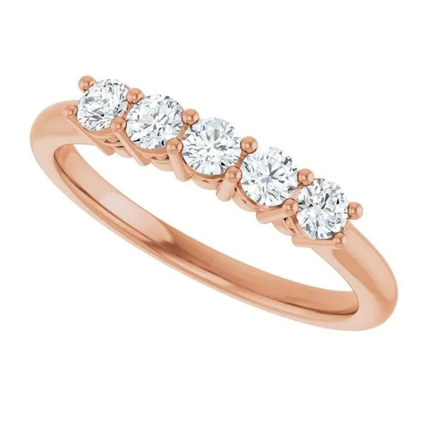 Five-Stone Anniversary Band Image 5 L & L jewelers Scarborough, ME