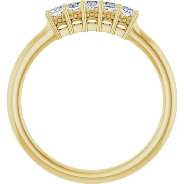 Five-Stone Anniversary Band Image 2 L & L jewelers Scarborough, ME