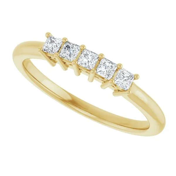 Five-Stone Anniversary Band Image 5 L & L jewelers Scarborough, ME