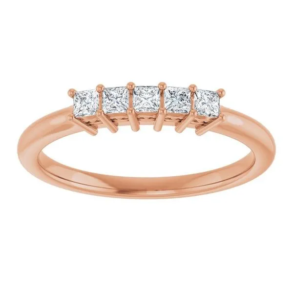 Five-Stone Anniversary Band Image 3 L & L jewelers Scarborough, ME