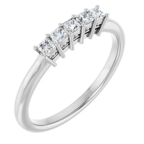 Five-Stone Anniversary Band L & L jewelers Scarborough, ME