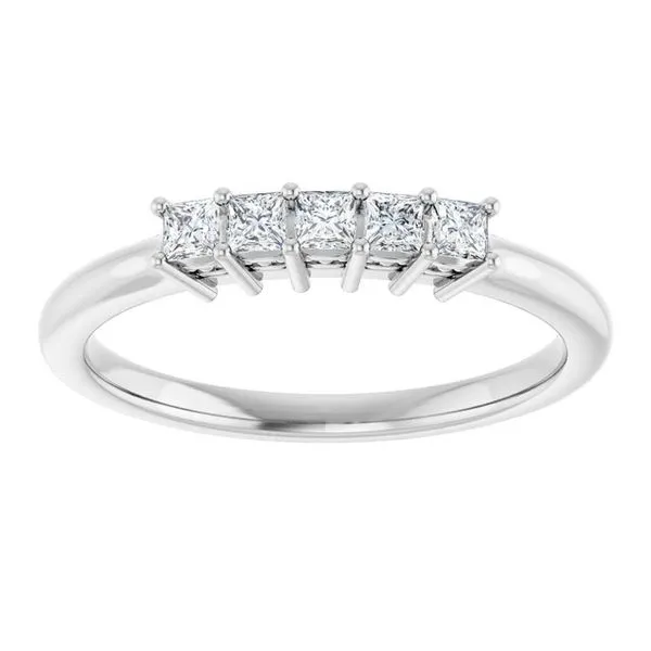 Five-Stone Anniversary Band Image 3 L & L jewelers Scarborough, ME