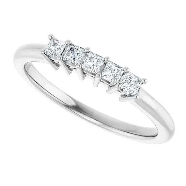 Five-Stone Anniversary Band Image 5 L & L jewelers Scarborough, ME