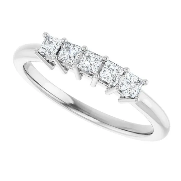 Five-Stone Anniversary Band Image 5 L & L jewelers Scarborough, ME