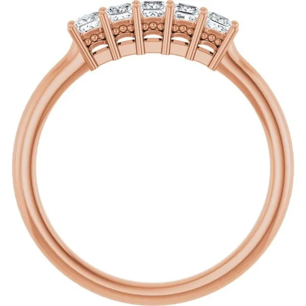 Five-Stone Anniversary Band Image 2 L & L jewelers Scarborough, ME