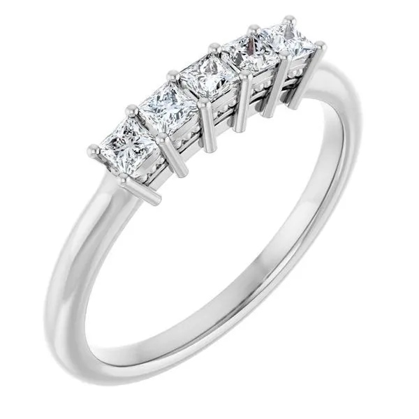 Five-Stone Anniversary Band L & L jewelers Scarborough, ME