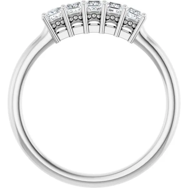 Five-Stone Anniversary Band Image 2 L & L jewelers Scarborough, ME