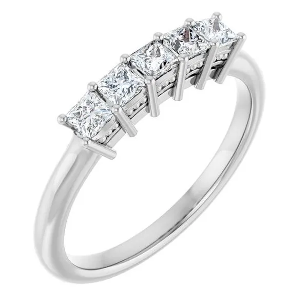 Five-Stone Anniversary Band L & L jewelers Scarborough, ME