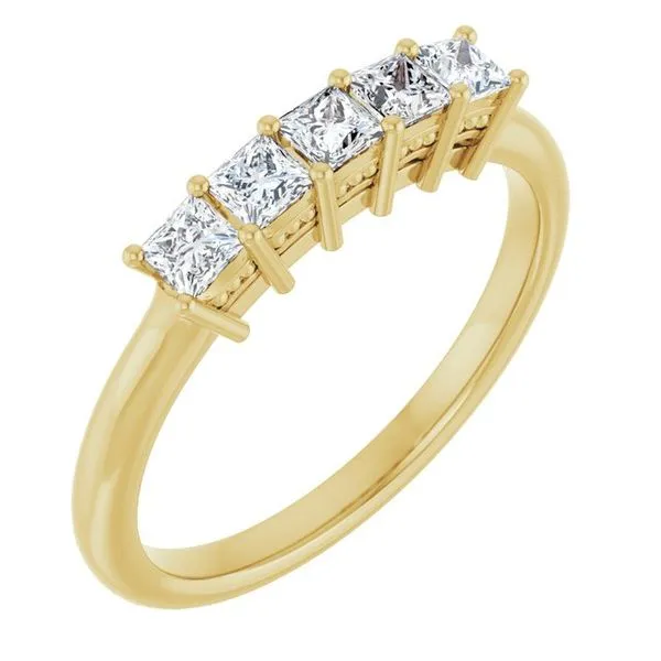 Five-Stone Anniversary Band L & L jewelers Scarborough, ME