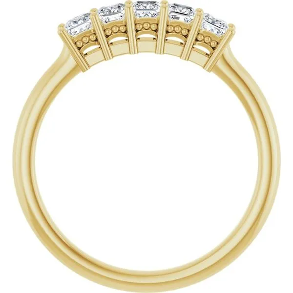 Five-Stone Anniversary Band Image 2 L & L jewelers Scarborough, ME