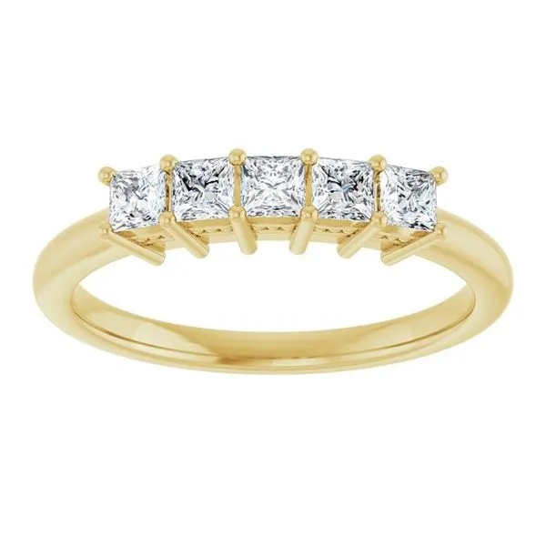 Five-Stone Anniversary Band Image 3 L & L jewelers Scarborough, ME