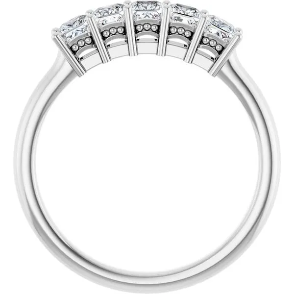 Five-Stone Anniversary Band Image 2 L & L jewelers Scarborough, ME