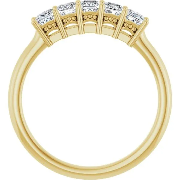 Five-Stone Anniversary Band Image 2 L & L jewelers Scarborough, ME