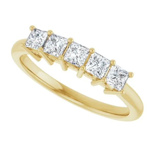 Five-Stone Anniversary Band Image 5 L & L jewelers Scarborough, ME