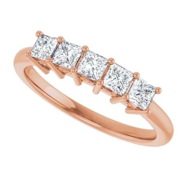 Five-Stone Anniversary Band Image 5 L & L jewelers Scarborough, ME