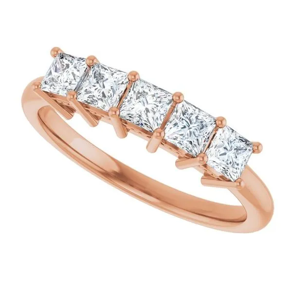 Five-Stone Anniversary Band Image 5 L & L jewelers Scarborough, ME