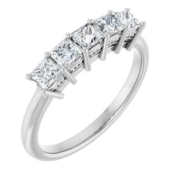 Five-Stone Anniversary Band L & L jewelers Scarborough, ME