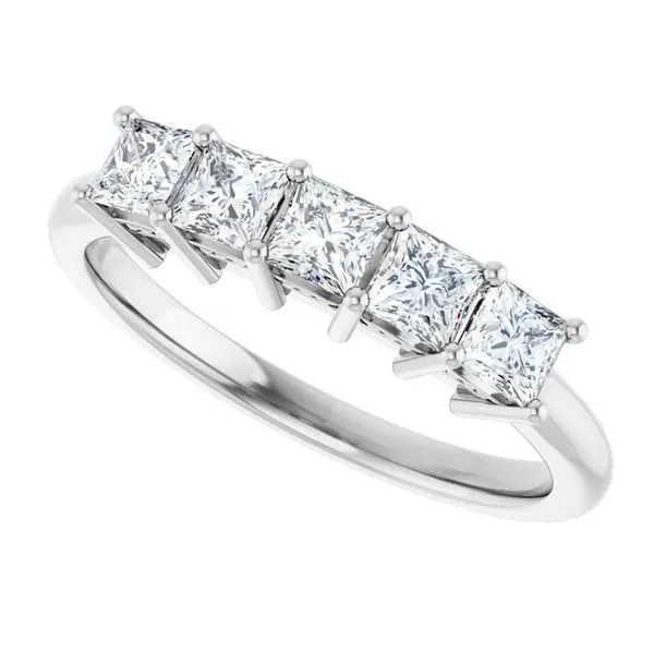 Five-Stone Anniversary Band Image 5 L & L jewelers Scarborough, ME