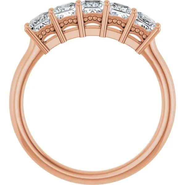 Five-Stone Anniversary Band Image 2 L & L jewelers Scarborough, ME