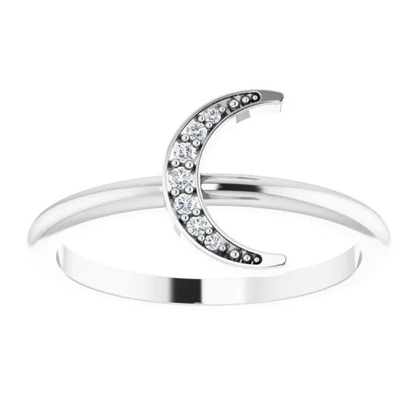 Stackable Crescent Ring Image 3 Milan's Jewelry Inc Sarasota, FL