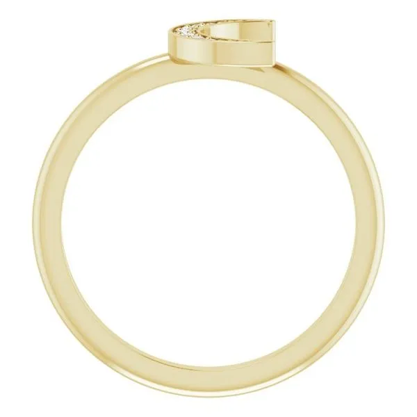 Stackable Crescent Ring Image 2 Milan's Jewelry Inc Sarasota, FL