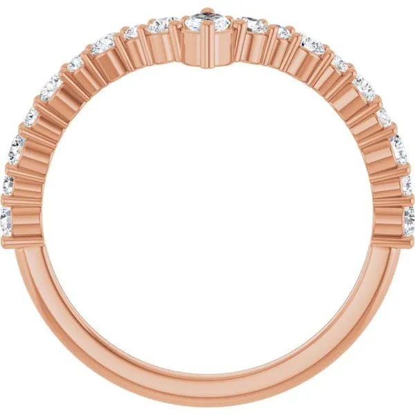 Accented V Ring Image 2 Grayson & Co. Jewelers Iron Mountain, MI