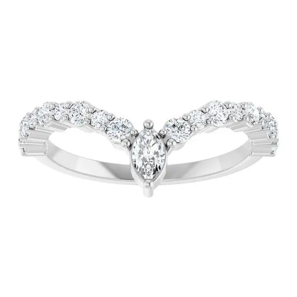 Accented V Ring Image 3 James & Williams Jewelers Berwyn, IL