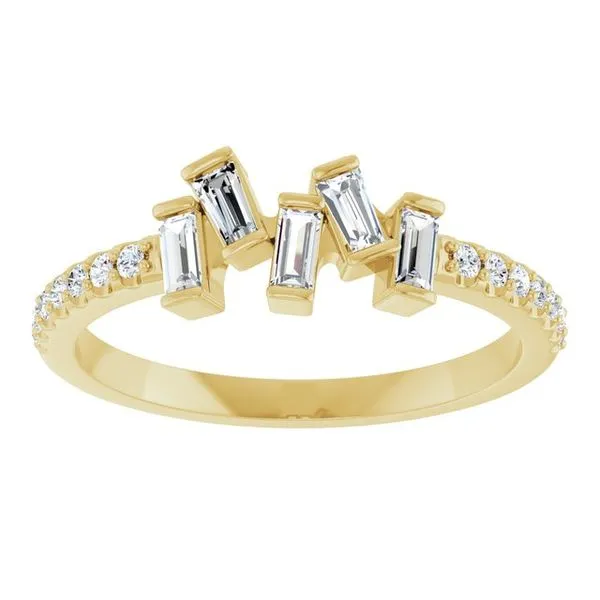 Scattered Baguette Ring Image 3 Hopman Jewelers Elkhart, IN