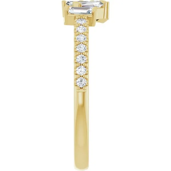 Scattered Baguette Ring Image 4 Hopman Jewelers Elkhart, IN