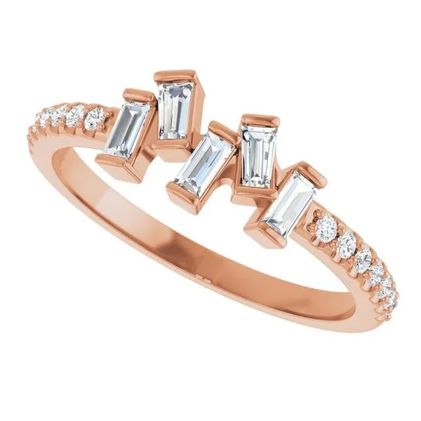 Scattered Baguette Ring Image 5 James & Williams Jewelers Berwyn, IL