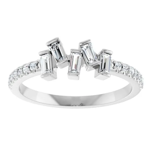 Scattered Baguette Ring Image 3 Milan's Jewelry Inc Sarasota, FL