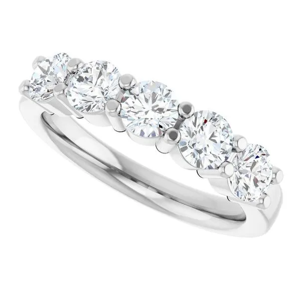 Five-Stone Anniversary Band Image 5 Grayson & Co. Jewelers Iron Mountain, MI