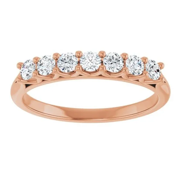 Share-Prong Seven-Stone Anniversary Band Image 3 Gold'N Creations Gretna, LA