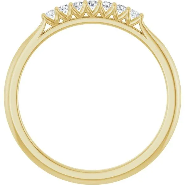 Share-Prong Seven-Stone Anniversary Band Image 2 Mead Jewelers Enid, OK