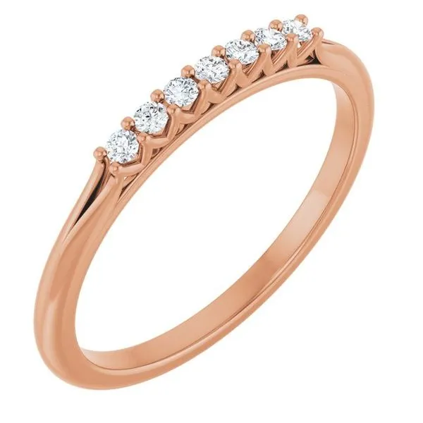 Share-Prong Seven-Stone Anniversary Band Mead Jewelers Enid, OK