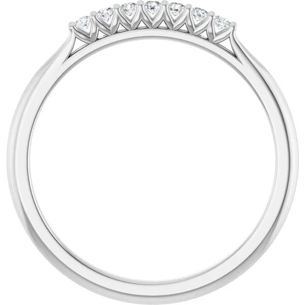 Share-Prong Seven-Stone Anniversary Band Image 2 L & L jewelers Scarborough, ME