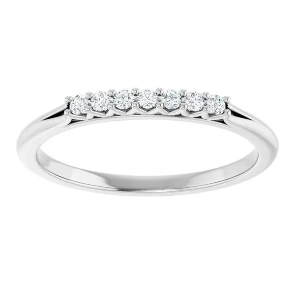 Share-Prong Seven-Stone Anniversary Band Image 3 L & L jewelers Scarborough, ME