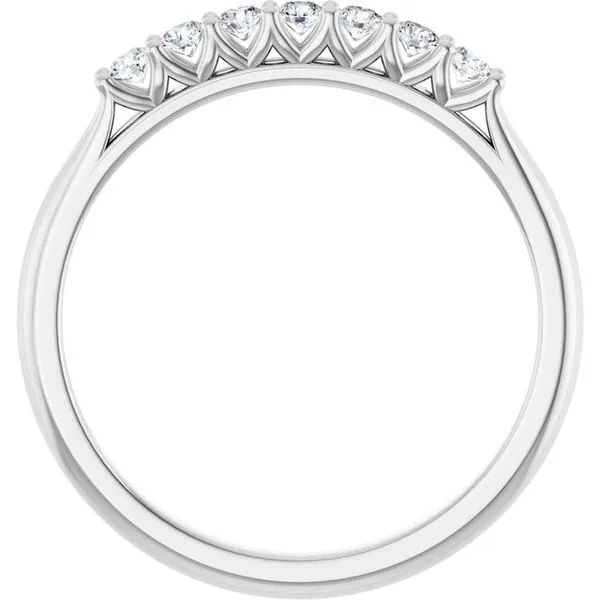 Share-Prong Seven-Stone Anniversary Band Image 2 L & L jewelers Scarborough, ME