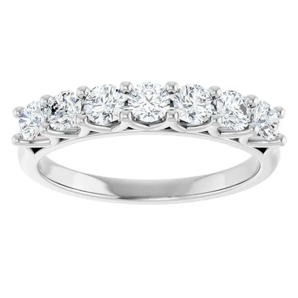 Share-Prong Seven-Stone Anniversary Band Image 3 Mead Jewelers Enid, OK