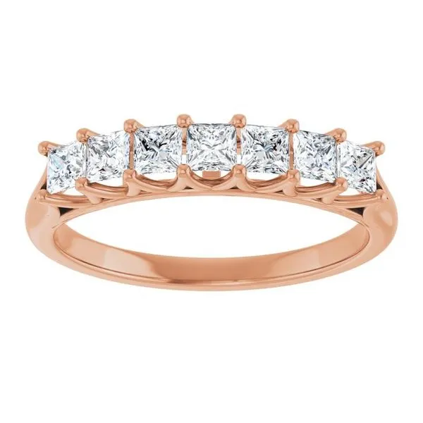 Share-Prong Seven-Stone Anniversary Band Image 3 Gold'N Creations Gretna, LA