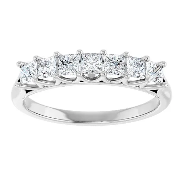 Share-Prong Seven-Stone Anniversary Band Image 3 Mead Jewelers Enid, OK