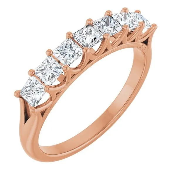 Share-Prong Seven-Stone Anniversary Band Mead Jewelers Enid, OK