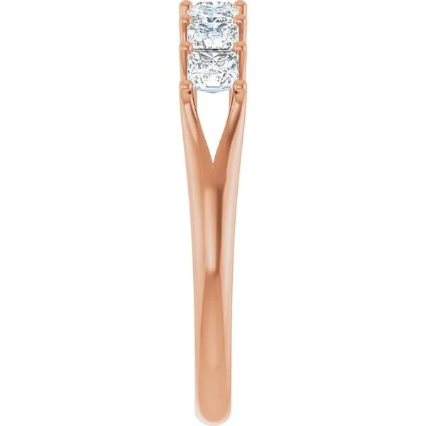 Share-Prong Seven-Stone Anniversary Band Image 4 Mead Jewelers Enid, OK