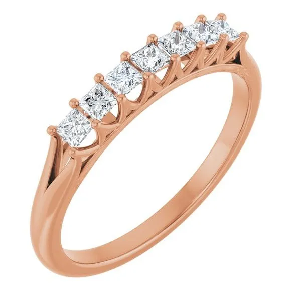 Share-Prong Seven-Stone Anniversary Band Mead Jewelers Enid, OK