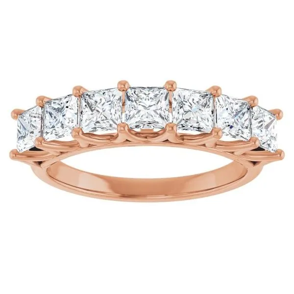 Share-Prong Seven-Stone Anniversary Band Image 3 Gold'N Creations Gretna, LA