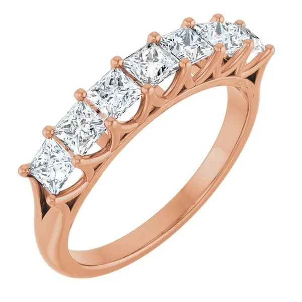 Share-Prong Seven-Stone Anniversary Band Mead Jewelers Enid, OK