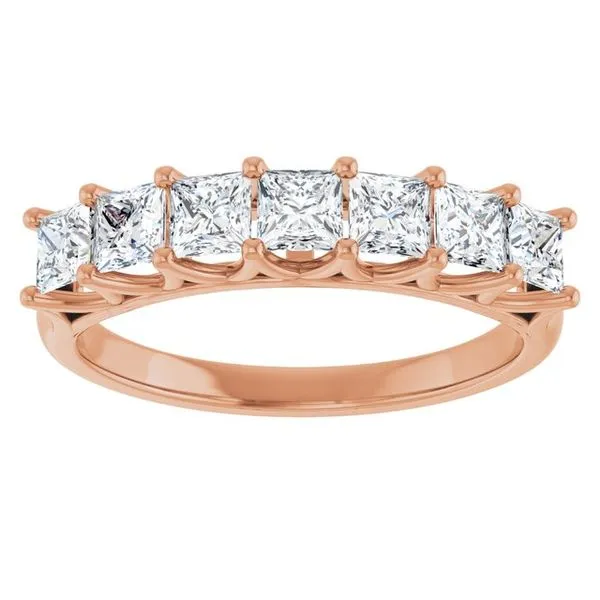 Share-Prong Seven-Stone Anniversary Band Image 3 Mead Jewelers Enid, OK